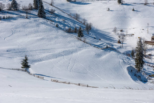 istock Winter countryside landscape 1053377410