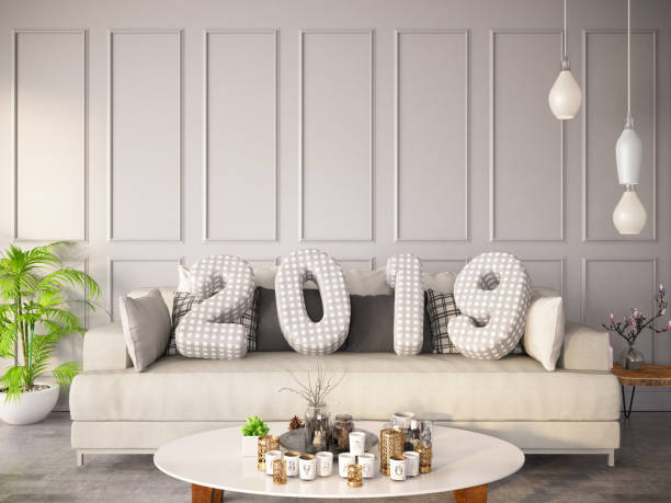 istock 2019 Cushions with Cozy Interior 1053378958