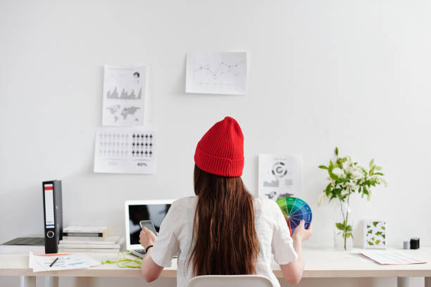 istock Designer working at the desk 1053382212