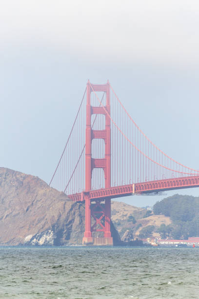 The iconic Golden Gate Bridge in San Francisco San Francisco is located in the West Coast of the US in the state of California west marin stock pictures, royalty-free photos & images