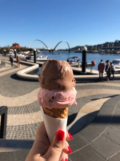 Ice cream cone with a view