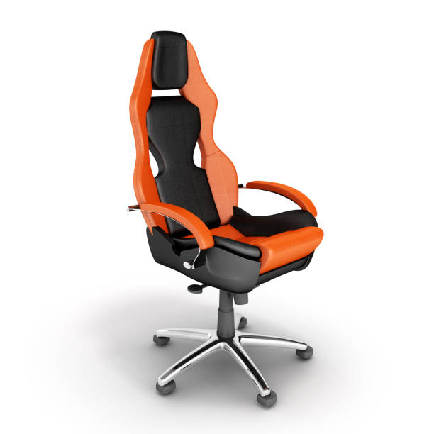 istock Modern office chair isolated on white background 3d render 1053392854