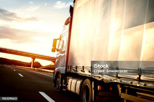 Trucks And Freight Transportation Stock Photo - Download Image Now - Truck, Transportation, Freight Transportation