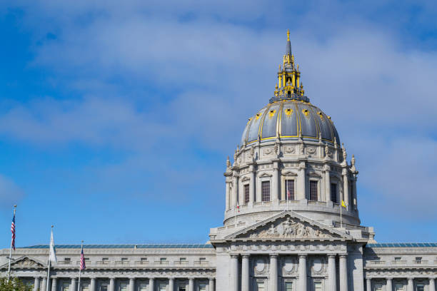 municipio di san francisco - gold dome foto e immagini stock