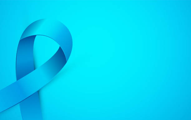 ilustrações de stock, clip art, desenhos animados e ícones de realistic blue ribbon. world prostate cancer day - abstract backgrounds bow greeting card