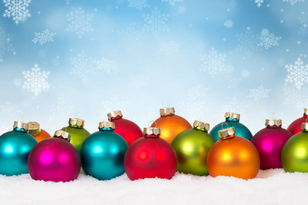 Colorful Christmas Ornaments Stock Photos, Pictures & Royalty-Free ...