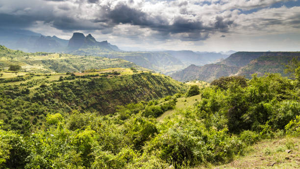 istock Panoramic view on Simien mountains national park, Ethiopia 1053407300