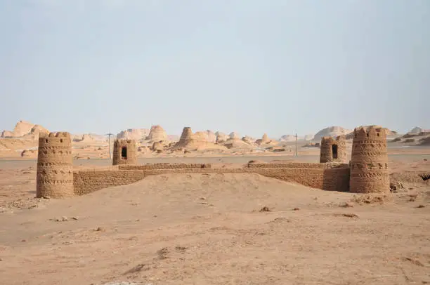 Photo of Fort int he desert of the Kaluts in Iran