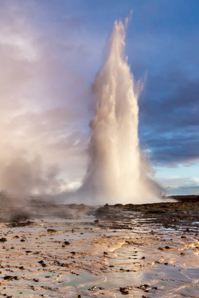 istock Strokkur geysir eruption, Golden circle, Iceland 1053411716