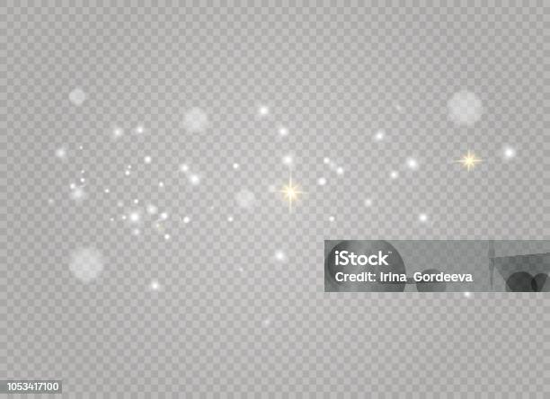 Dust White Light Stock Illustration - Download Image Now - Glittering, Defocused, Vector