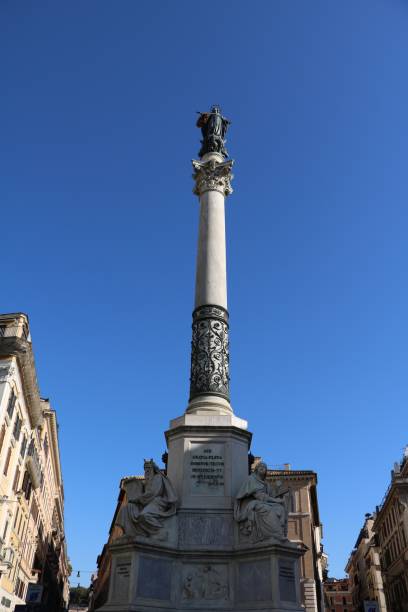 istock Column of the Immaculate Conception or Colonna dell'Immacolata in rome, Italy 1053423472