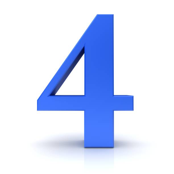 istock number 4 four 3d blue render sign symbol icon isolated on white 1053424554