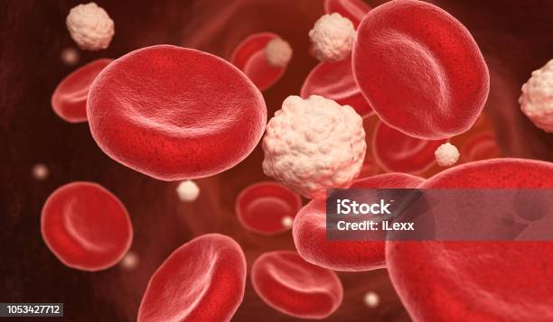 Blood Cells And Glucose In The Vein Stock Photo - Download Image Now - Blood, Glucose, Insulin