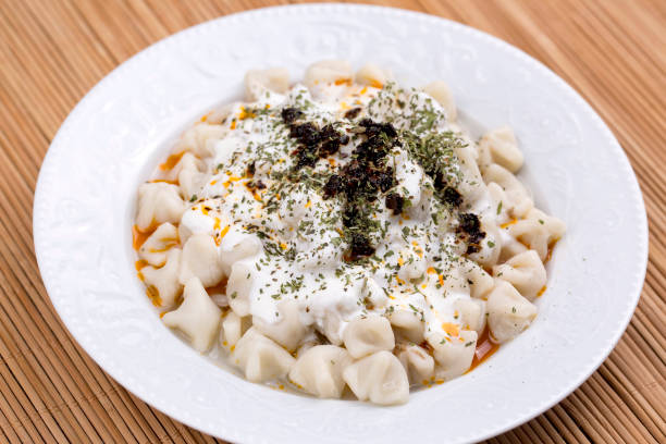 istock Traditional delicious Turkish foods; Manti. 1053431192
