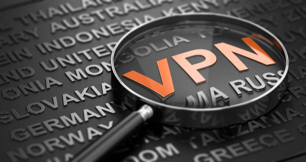 istock Focus On The Word VPN, Virtual Private Network And Countries Names. 1053432906