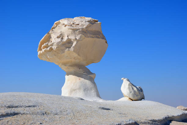 istock The limestone formation in White desert Sahara Egypt 1053448654