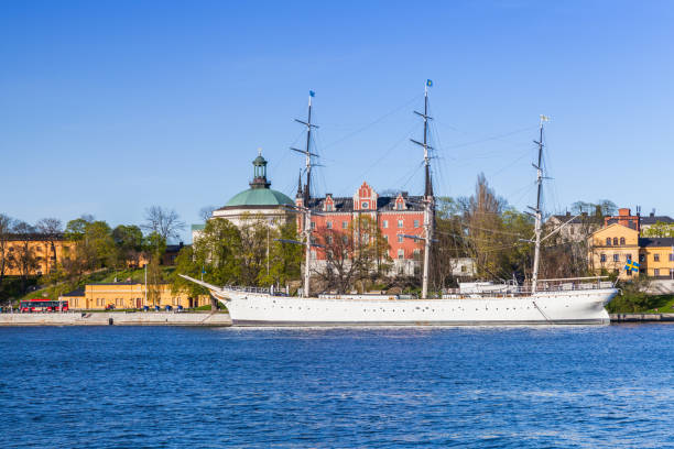 istock Vintage white sailing ship, Stockholm 1053457592