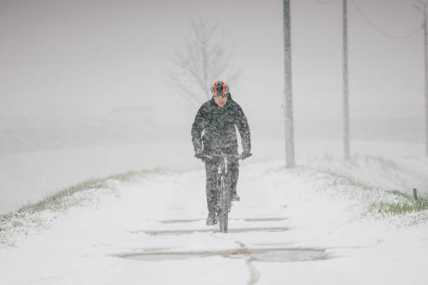 istock Snowy bike ride 1053457990
