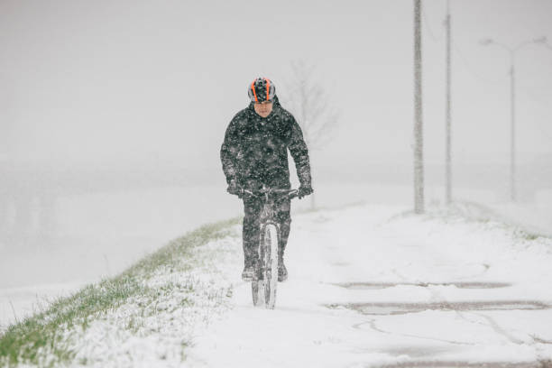 istock Snowy bike ride 1053460160