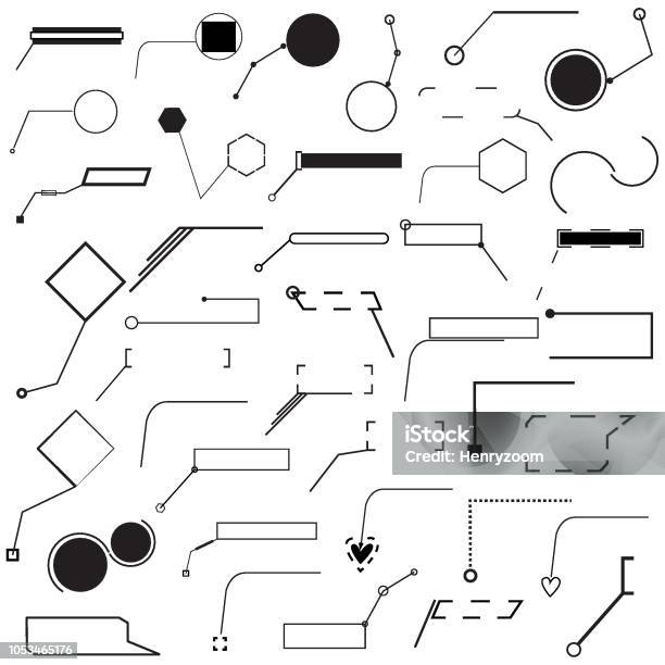 Set Of Forty Different Pointer Vector Illustration Stock Illustration - Download Image Now - Beauty, Black Color, Boarded Up