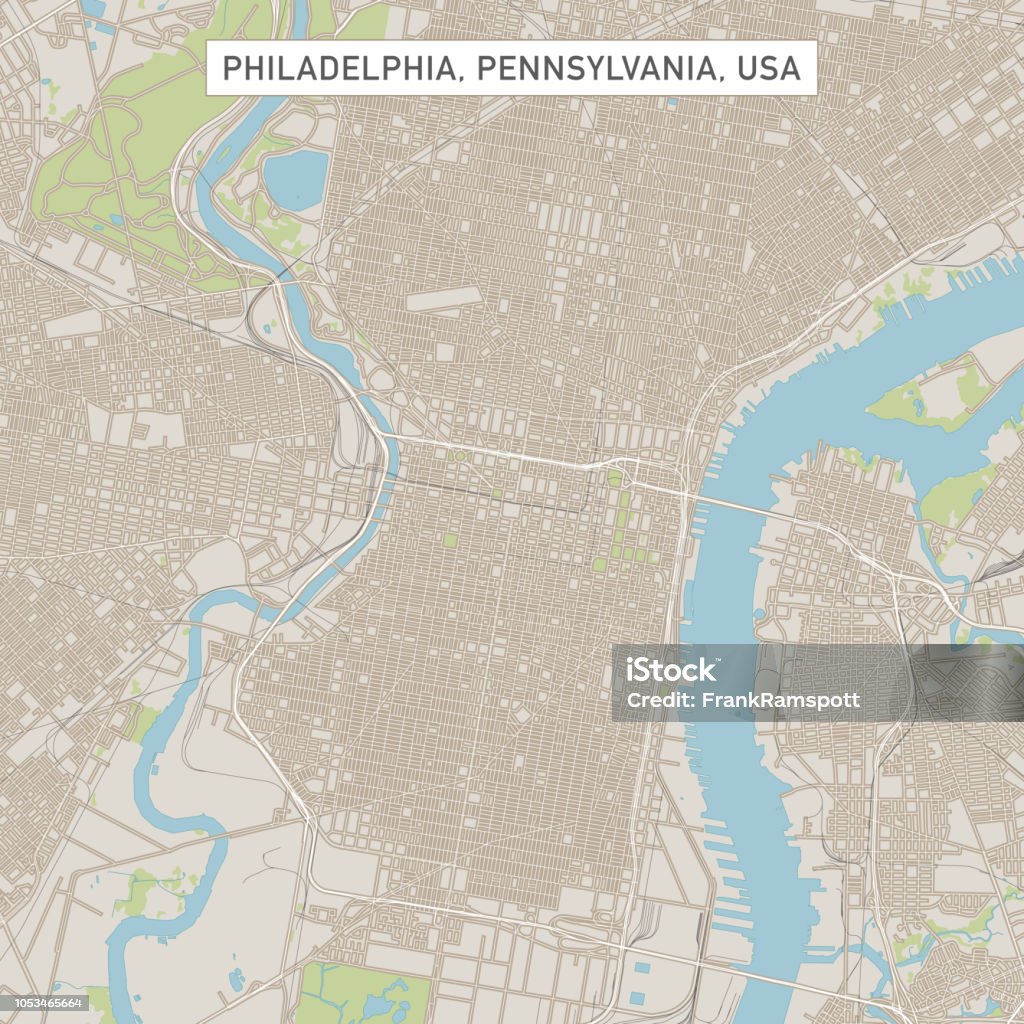 アメリカ合衆国ペンシルベニア フィラデルフィア市地図 ペンシルベニア州フィラデルフィアのベクターアート素材や画像を多数ご用意