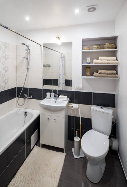 istock Bathroom in modern elegant apartaments. 1053468602