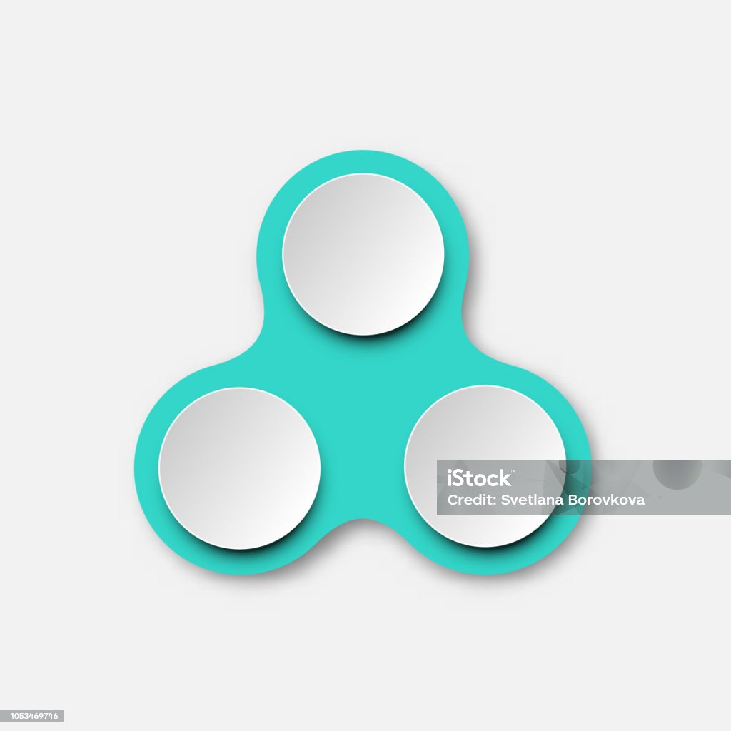 Round Note Vector White Round Note Templates On Green Stock Illustration - Download Image ...