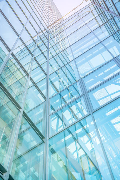 istock Bright future, finance buildings seen from below 1053470088