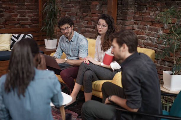 istock Group of multi ethnic people during business meeting 1053474242