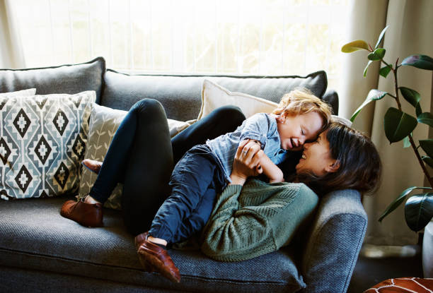 istock Lucky is the woman who has a son 1053475802