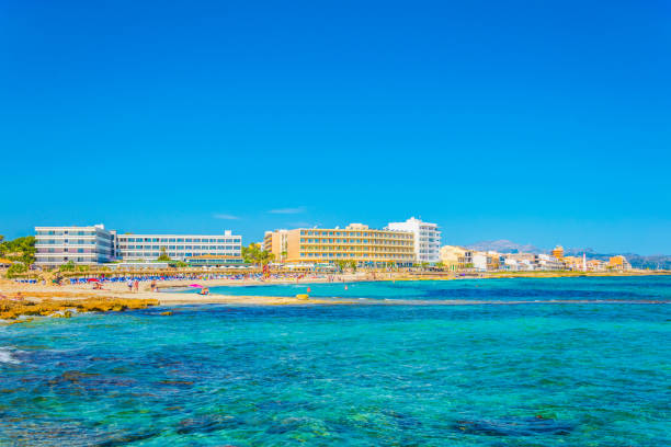Seaside of Can Picafort at Mallorca, Spain