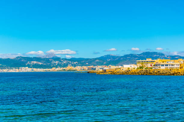 Seaside view of Palma de Mallorca, Spain