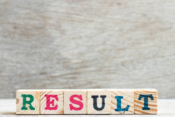 istock Letter block in word result on wood background 1053496636