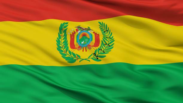 istock Bolivia Militar Flag Closeup 1053501872