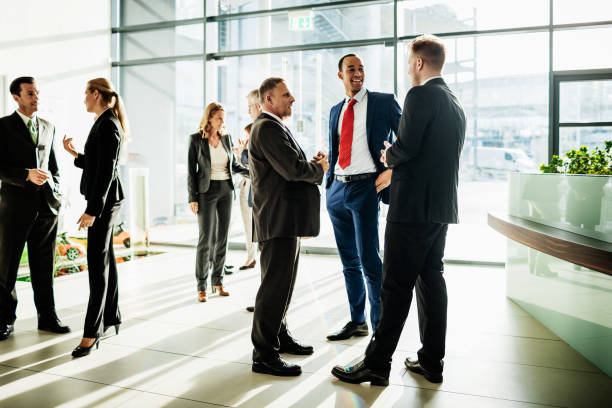 istock Office Teams Congregating After Business Meeting 1053503306