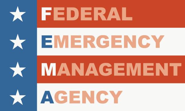 аббревиатура концепции правительства сша - federal emergency management agency stock illustrations