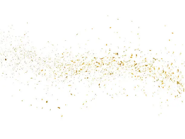 Photo of Gold glitter particles background