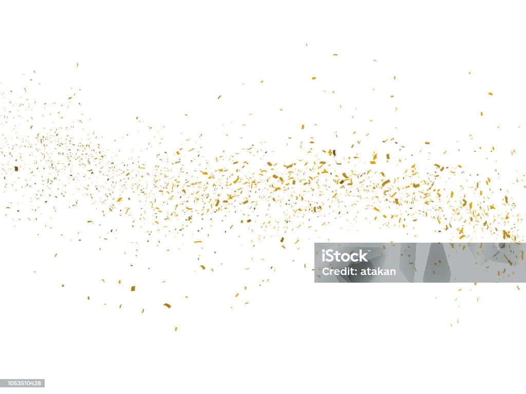 Fundo de partículas de glitter dourados - Foto de stock de Ouro - Metal royalty-free