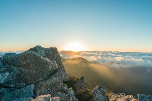 istock Sunrise Mt.Kinpu in Japan 1053516250
