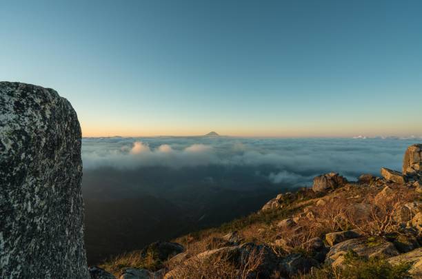 istock Sunrise Mt.Kinpu in Japan 1053516636
