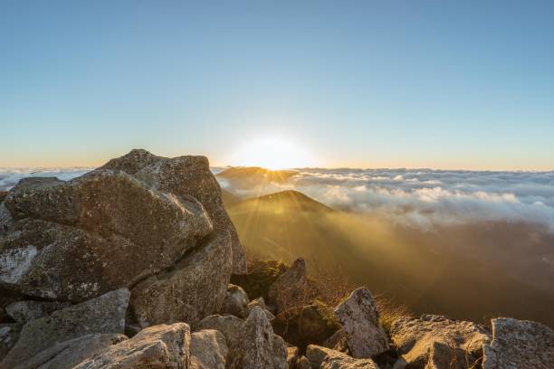 istock Sunrise Mt.Kinpu in Japan 1053516678