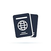 istock International passport vector icon. filled flat sign for mobile concept and web design. Travel documents simple icon. 1053519076