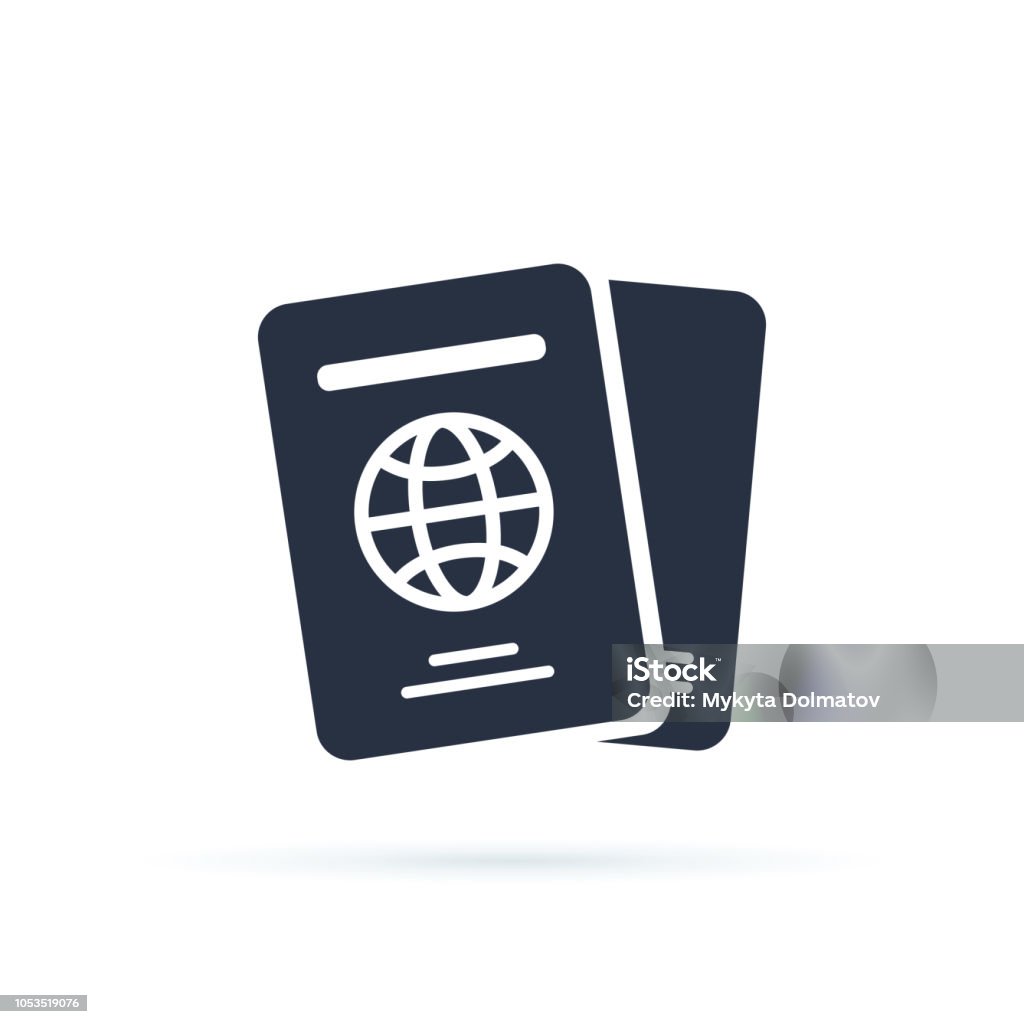 International passport vector icon. filled flat sign for mobile concept and web design. Travel documents simple icon. International passport vector icon. filled flat sign for mobile concept and web design. Travel documents simple solid icon logo illustration. Pixel perfect vector graphics. ID international document Passport stock vector