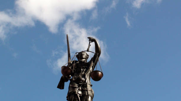 istock Lady Justice Blindfolded Statue Scenery In Nuremberg Germany Europe 1053520348