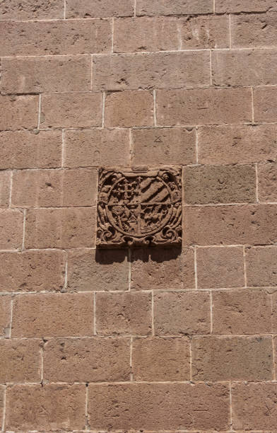 istock Colonial Catholic church wall architecture detail 1053520358