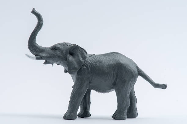 Elephant Toy model isolated on white background Image of Elephant Toy model isolated on white background, elephant figurine stock pictures, royalty-free photos & images