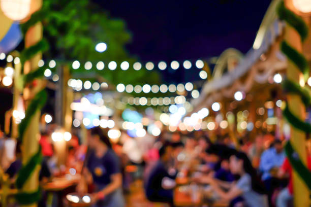 istock Abstract blur outdoor restaurant and people enjoy eating 1053522484