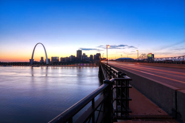 istock St. Louis, Missouri skyline and Gateway Arch 1053532950
