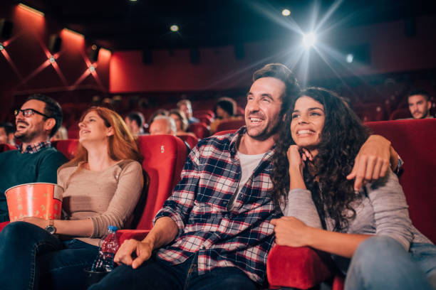 istock Happy couple at cinema 1053537472