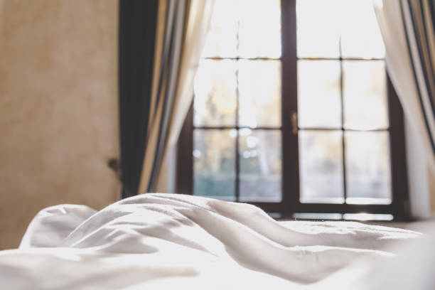 istock Autumn morning in bedroom 1053538122